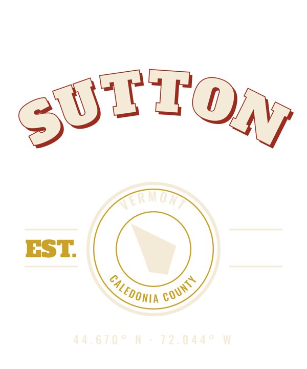 Sutton Est. Tee artwork detail