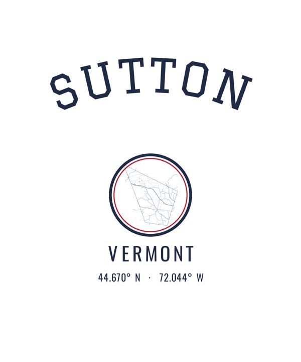 Sutton Hometown Ornament artwork detail