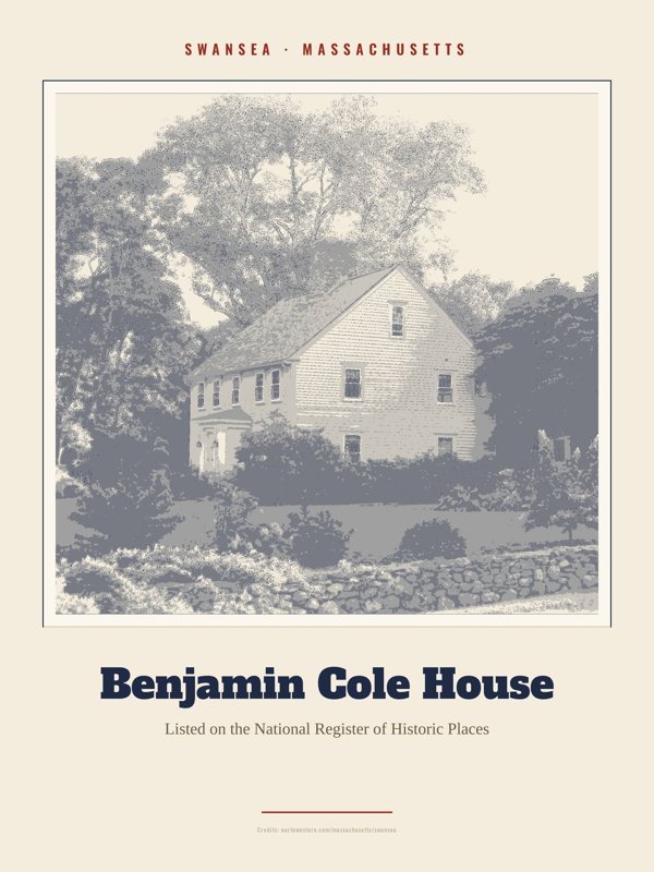 Swansea Benjamin Cole House Landmark Print artwork detail
