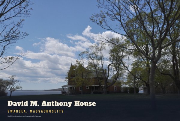 Swansea David M. Anthony House Postcard artwork detail