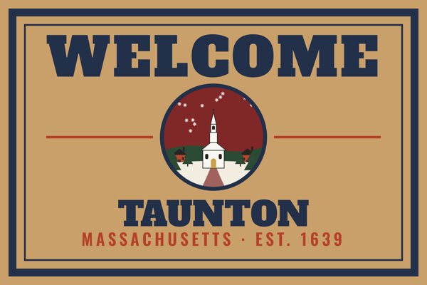 Taunton Welcome Doormat artwork detail