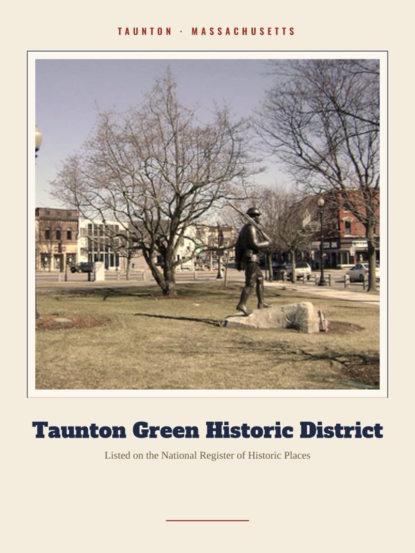 Taunton Taunton Green Historic District Landmark Print artwork detail
