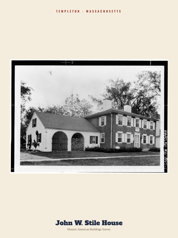 Templeton John W.  Stile House Archive Print artwork detail