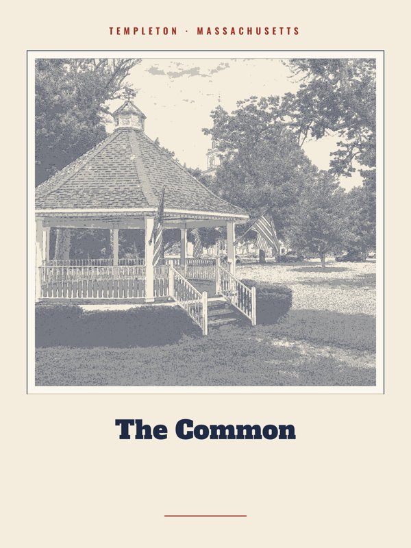 Templeton The Common Landmark Print artwork detail
