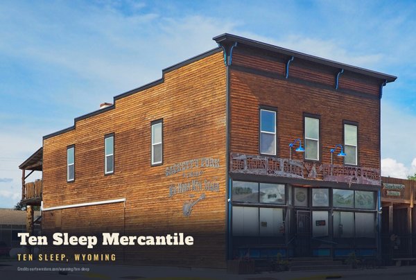 Ten Sleep Ten Sleep Mercantile Postcard artwork detail