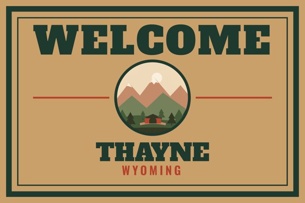 Thayne Welcome Doormat artwork detail