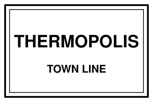 Thermopolis Cork Coaster artwork detail