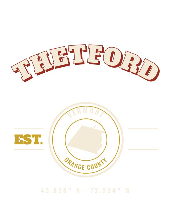 Thetford Est. Tee artwork detail