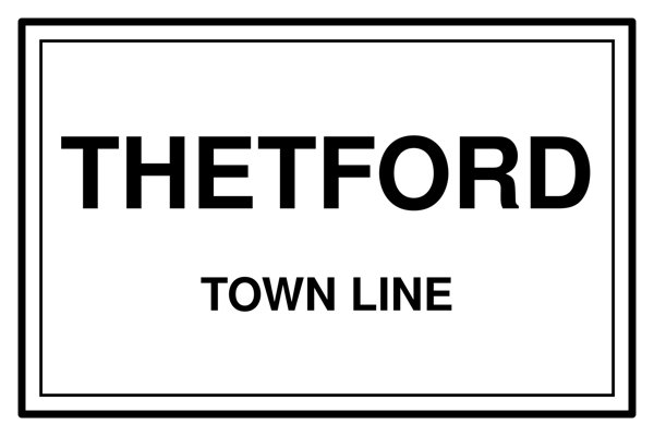 Thetford Cork Coaster artwork detail