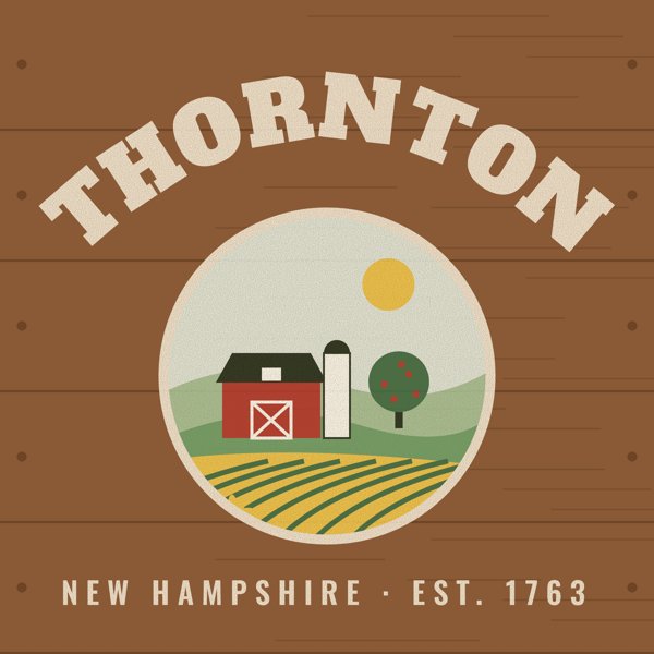Thornton Hometown Wood Sign artwork detail