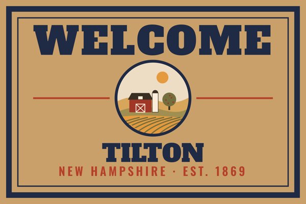 Tilton Welcome Doormat artwork detail