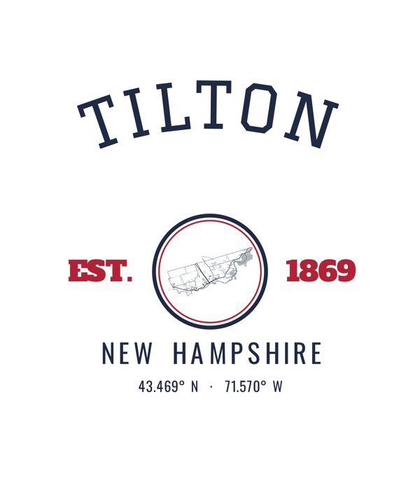 Tilton Hometown Ornament artwork detail