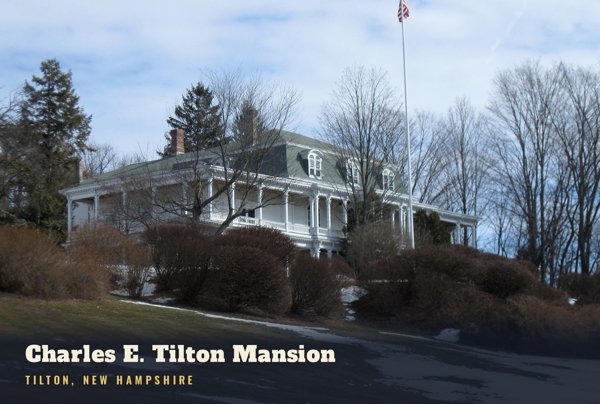Tilton Charles E. Tilton Mansion Postcard artwork detail