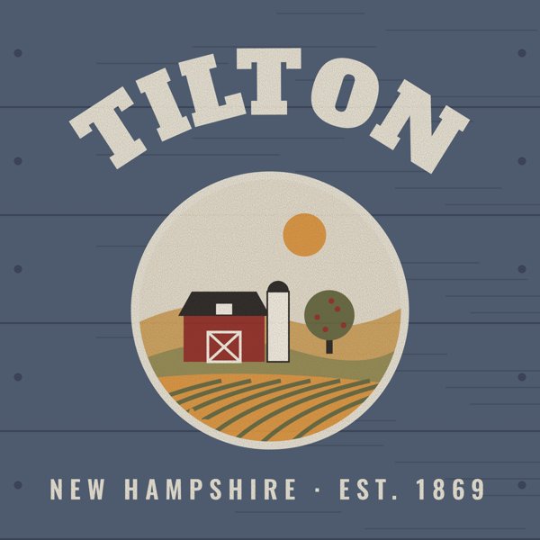 Tilton Hometown Wood Sign artwork detail