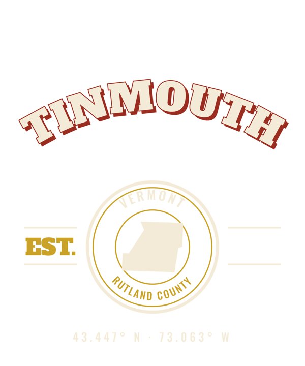 Tinmouth Est. Tee artwork detail