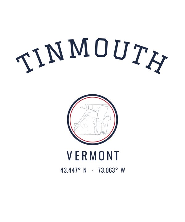 Tinmouth Hometown Ornament artwork detail