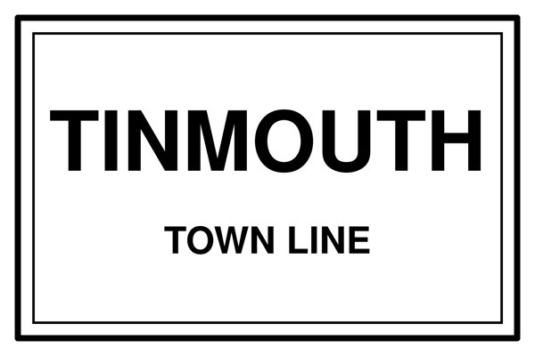 Tinmouth Town Line Mug artwork detail