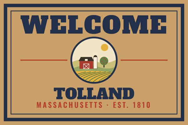 Tolland Welcome Doormat artwork detail