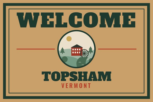 Topsham Welcome Doormat artwork detail