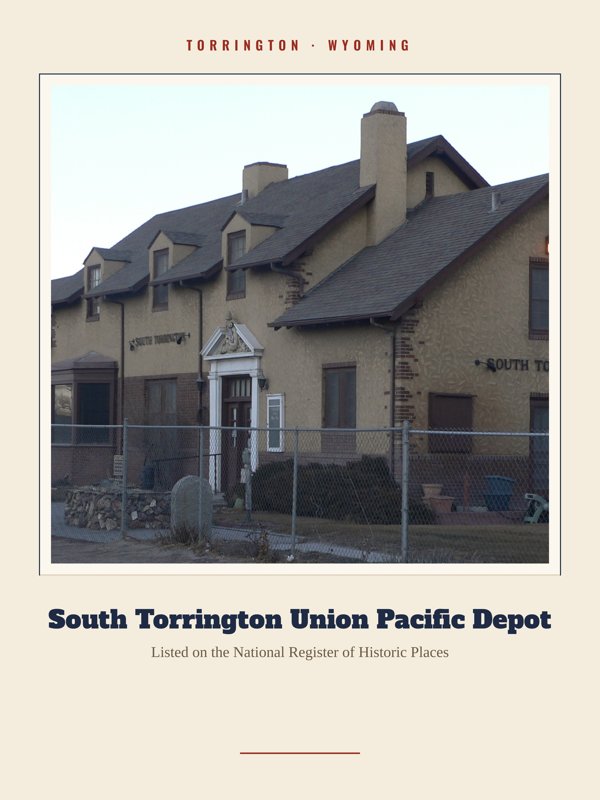 Torrington South Torrington Union Pacific Depot Landmark Print artwork detail