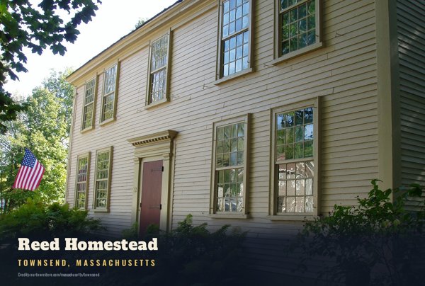 Townsend Reed Homestead Postcard artwork detail