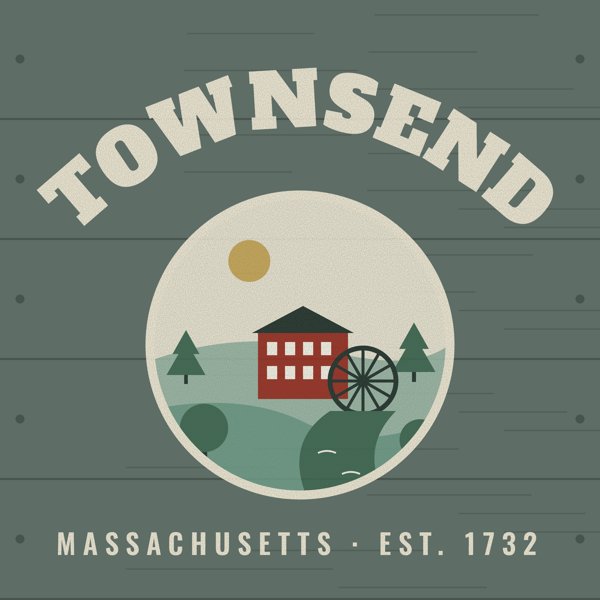 Townsend Hometown Wood Sign artwork detail