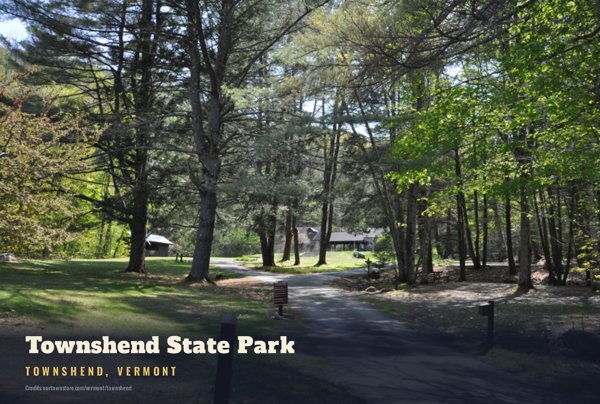 Townshend Townshend State Park Postcard artwork detail