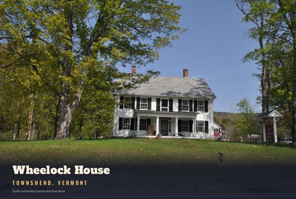 Townshend Wheelock House Postcard artwork detail