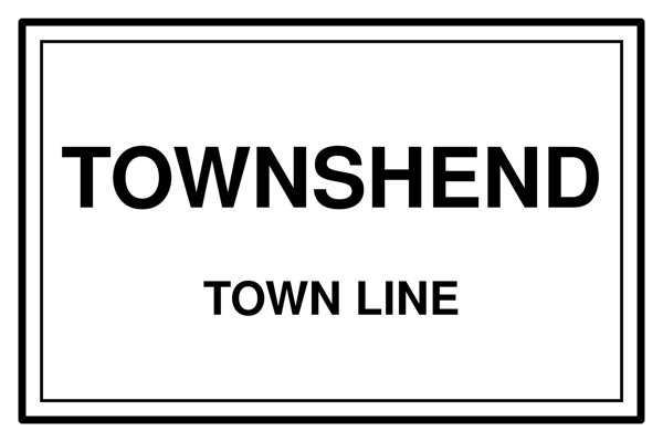 Townshend Town Line Mug artwork detail