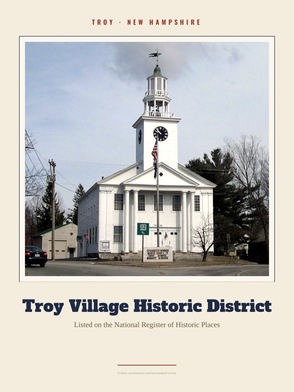 Troy Troy Village Historic District Landmark Print artwork detail