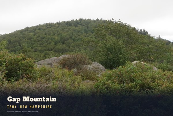 Troy Gap Mountain Postcard artwork detail