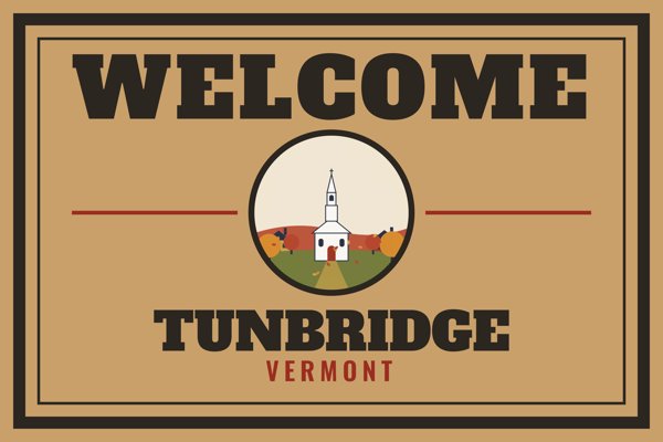Tunbridge Welcome Doormat artwork detail