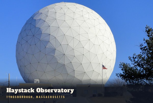 Tyngsborough Haystack Observatory Postcard artwork detail