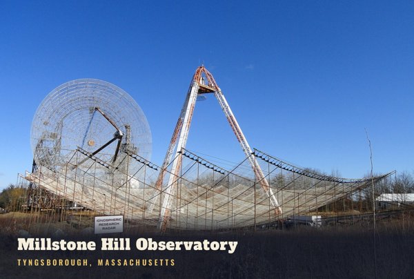 Tyngsborough Millstone Hill Observatory Postcard artwork detail