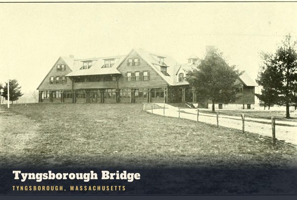 Tyngsborough Tyngsborough Bridge Postcard artwork detail