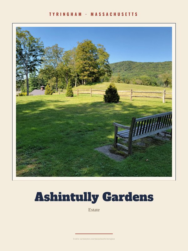 Tyringham Ashintully Gardens Landmark Print artwork detail