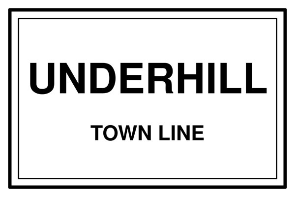 Underhill Town Line Mug artwork detail