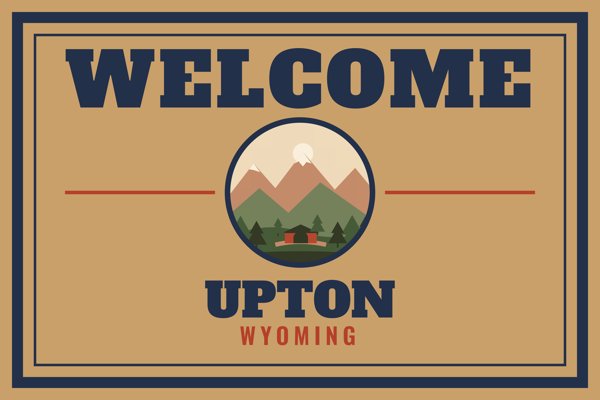 Upton Welcome Doormat artwork detail