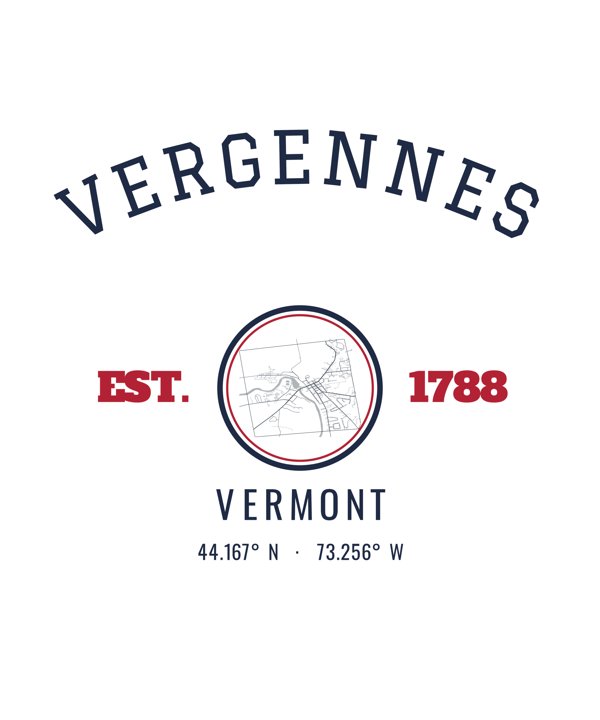 Vergennes Est. Tumbler artwork detail
