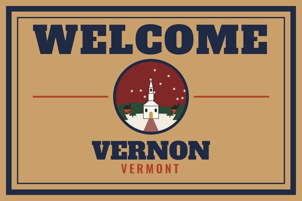 Vernon Welcome Doormat artwork detail