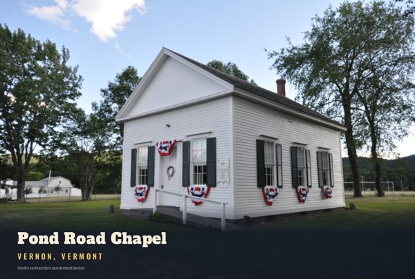 Vernon Pond Road Chapel Postcard artwork detail