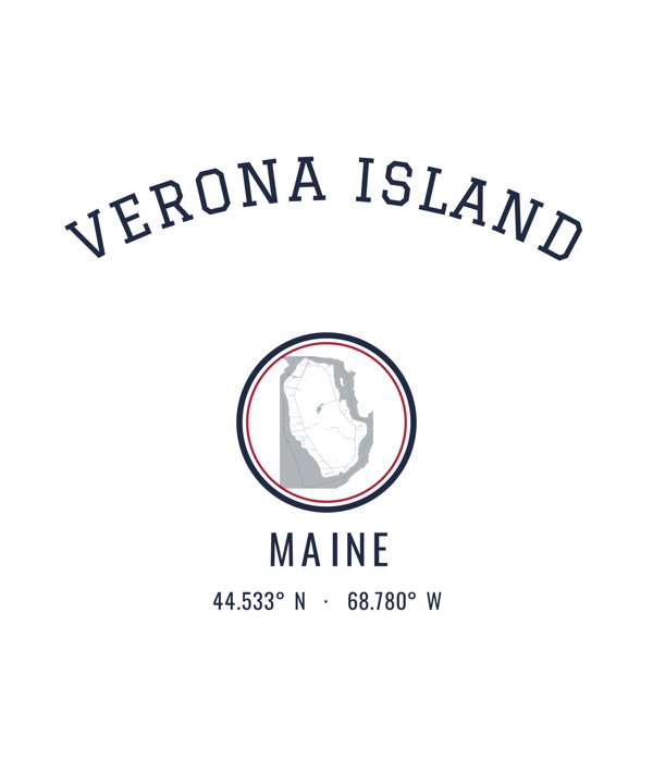 Verona Island Hometown Ornament artwork detail
