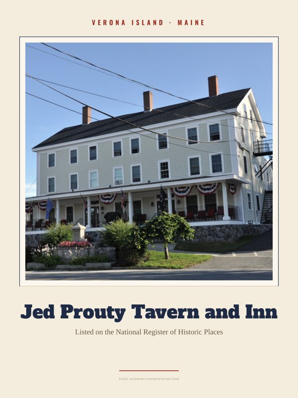 Verona Island Jed Prouty Tavern and Inn Landmark Print artwork detail