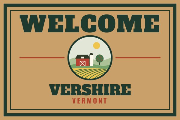 Vershire Welcome Doormat artwork detail
