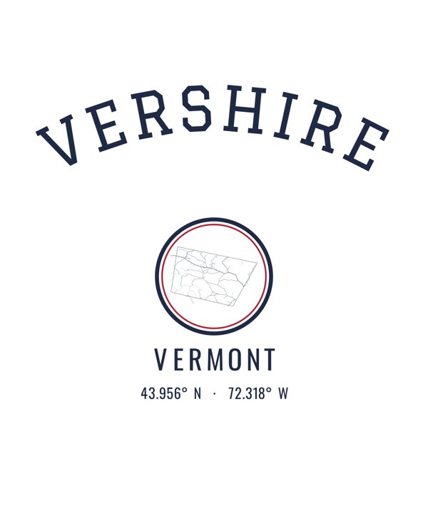 Vershire Hometown Ornament artwork detail