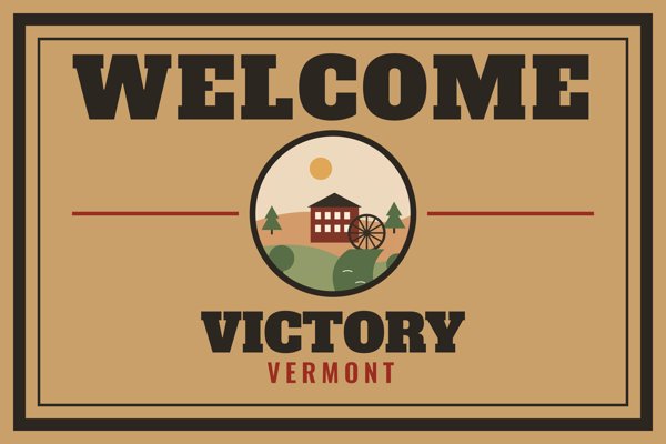 Victory Welcome Doormat artwork detail