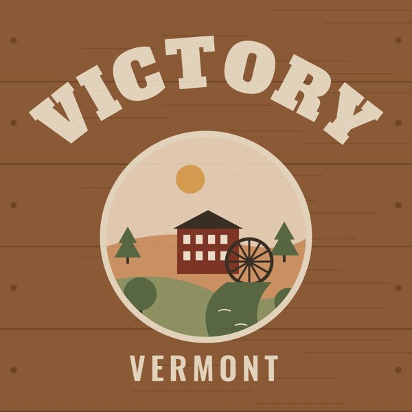 Victory Hometown Wood Sign artwork detail