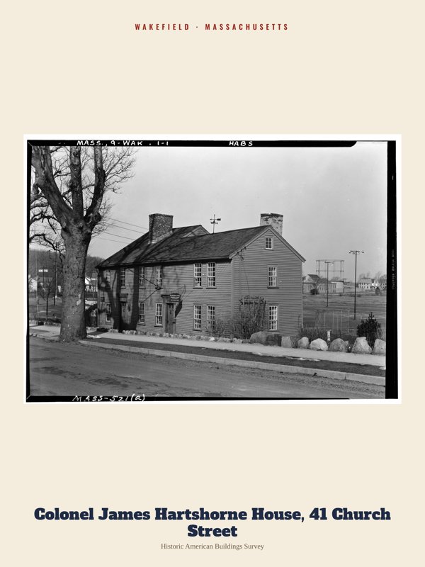 Wakefield Colonel James Hartshorne House, 41 Church Street Archive Print artwork detail