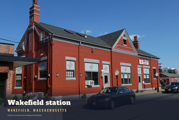 Wakefield Wakefield station Postcard artwork detail