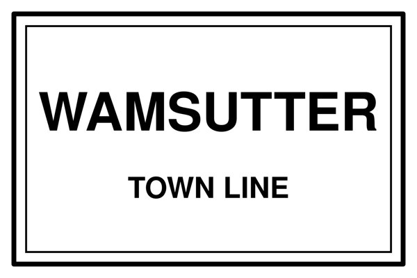 Wamsutter Town Line Mug artwork detail